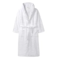 The White Company Unisex Hooded Ribbed Hydrocotton Robe, was £85 now £68 with the code MAGIC20 | The White Company