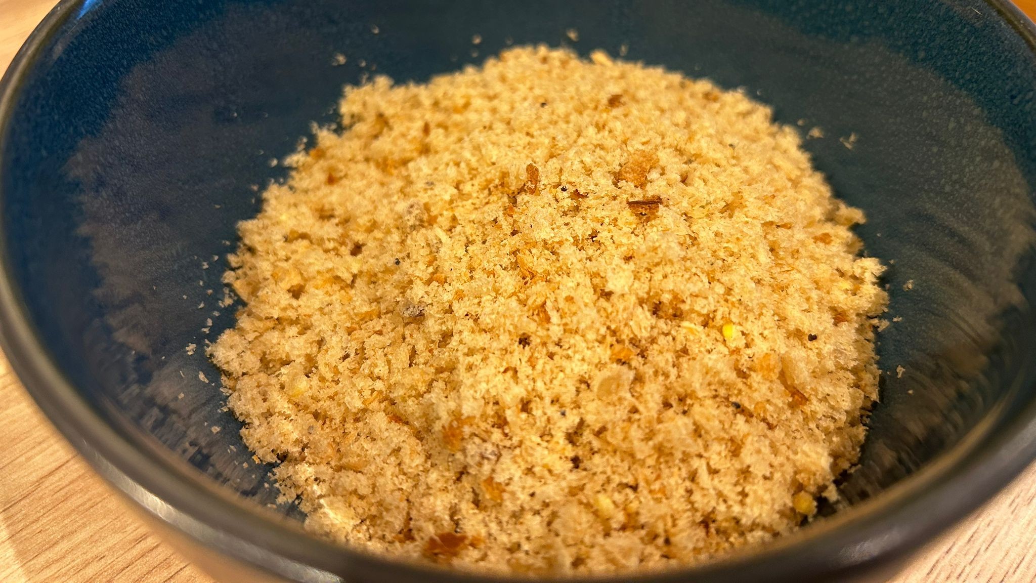Fine breadcrumbs chopped using Cuisinart Flexprep 1.1L food processor