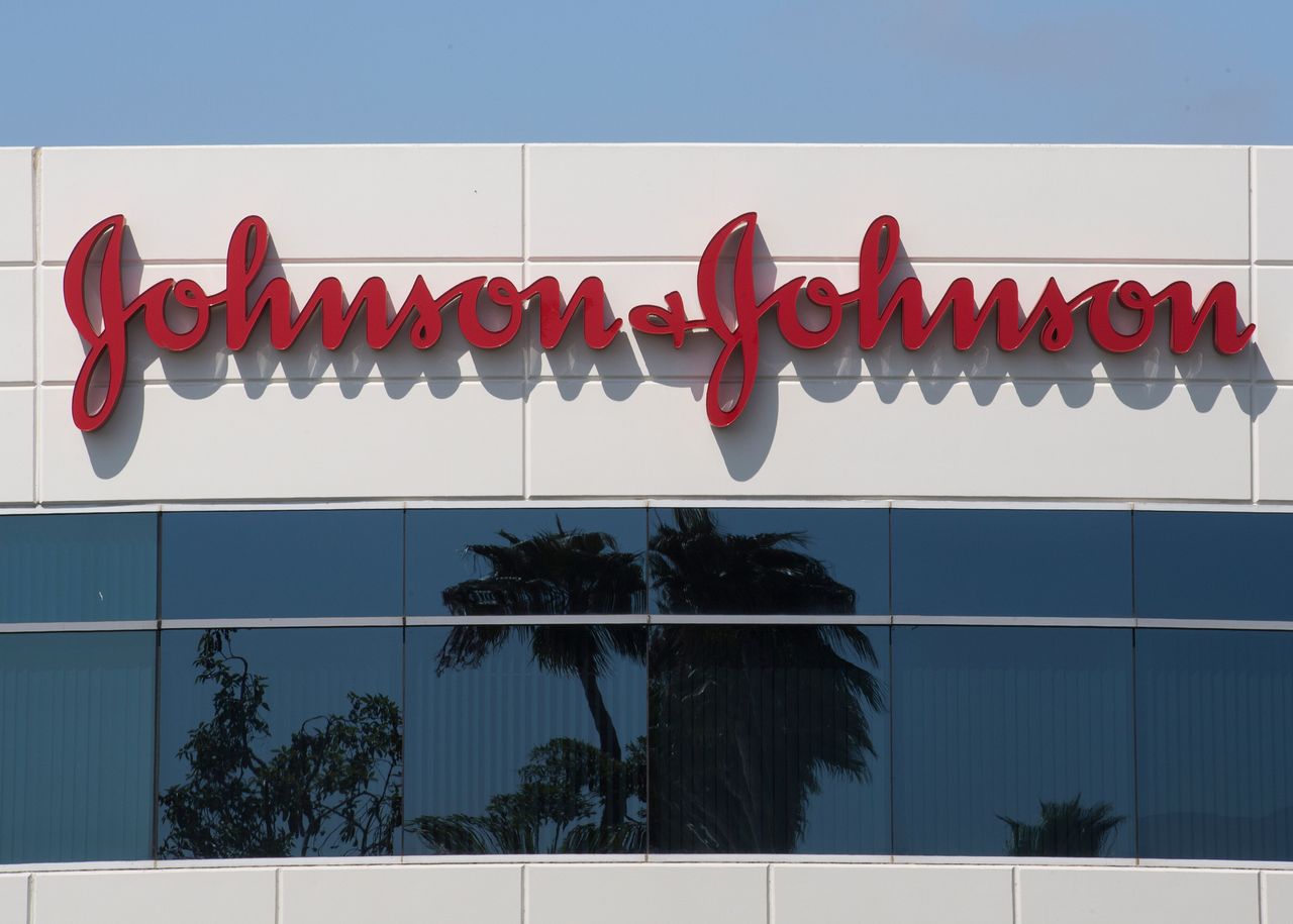 A Johnson &amp;amp; Johnson sign