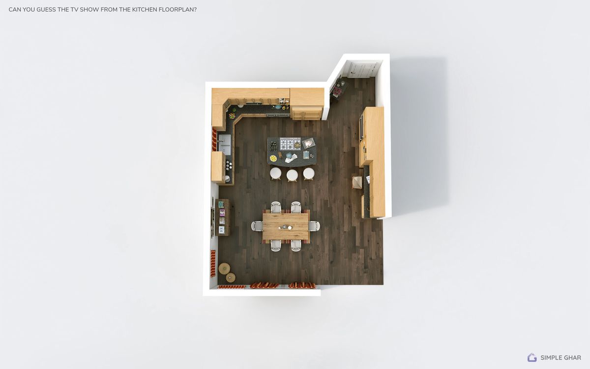 famous TV kitchen floor plan