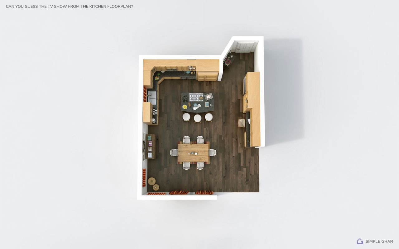 famous TV kitchen floor plan