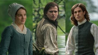 Outlander's new Season 7 cast members Charles Vandervaart, Izzy Meikle-Small, and Joey Phillips