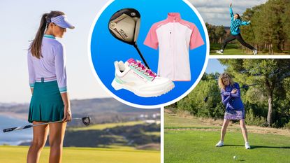 Selection of women's golf images