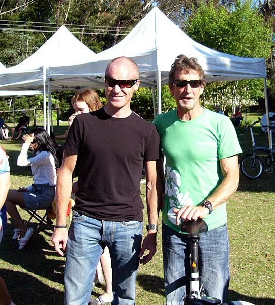 Stuart O'Grady (left) was fresh from his success in the Jayco Herald-Sun Tour in Victoria, and is looking forward to working with McGee in 2009.