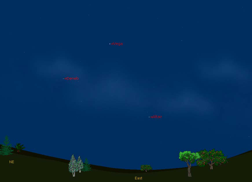 Summer Triangle July 2012 Sky Map