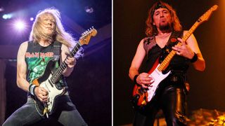 Iron Maiden's Janick Gers and Adrian Smith