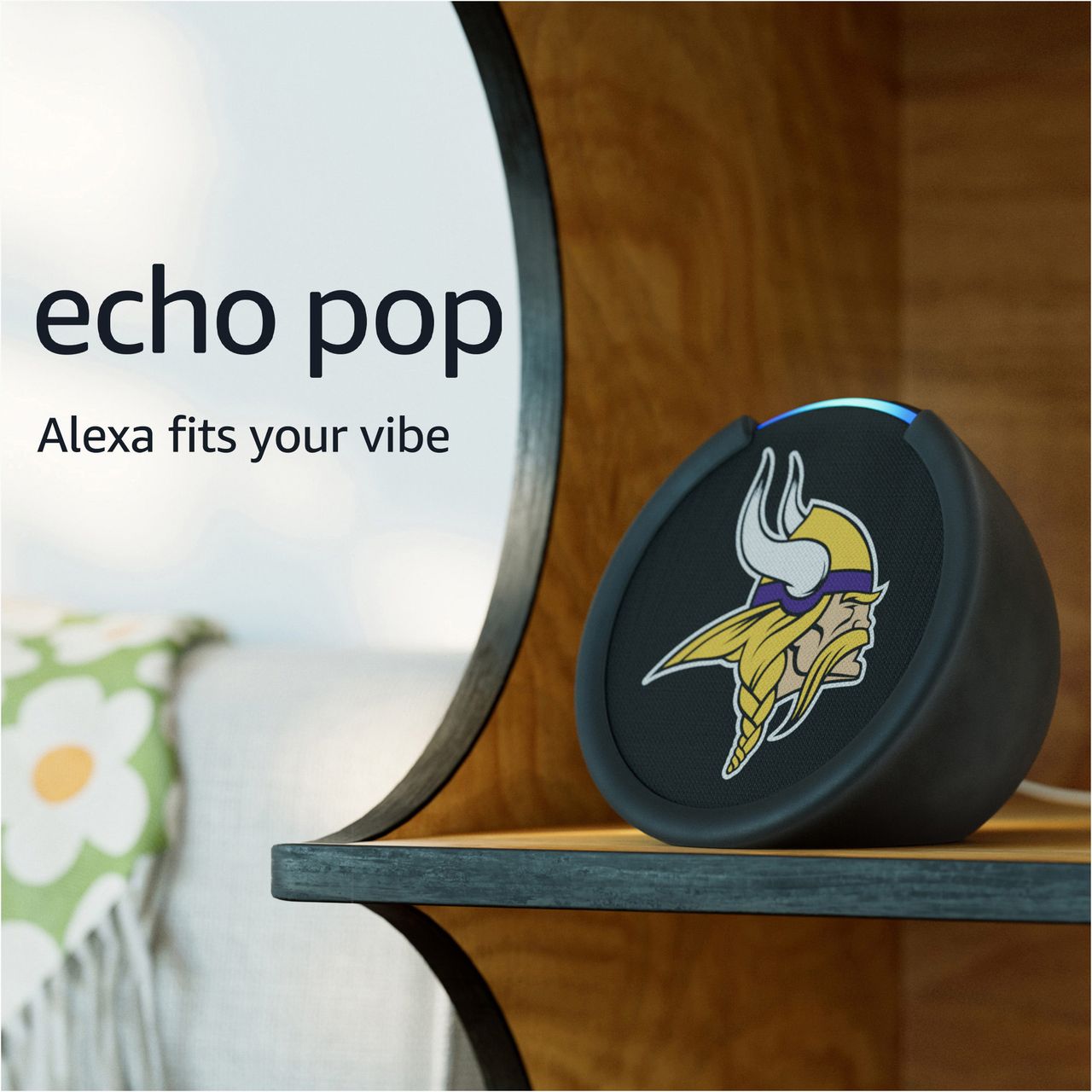 Amazon Echo Pop Vikings logo