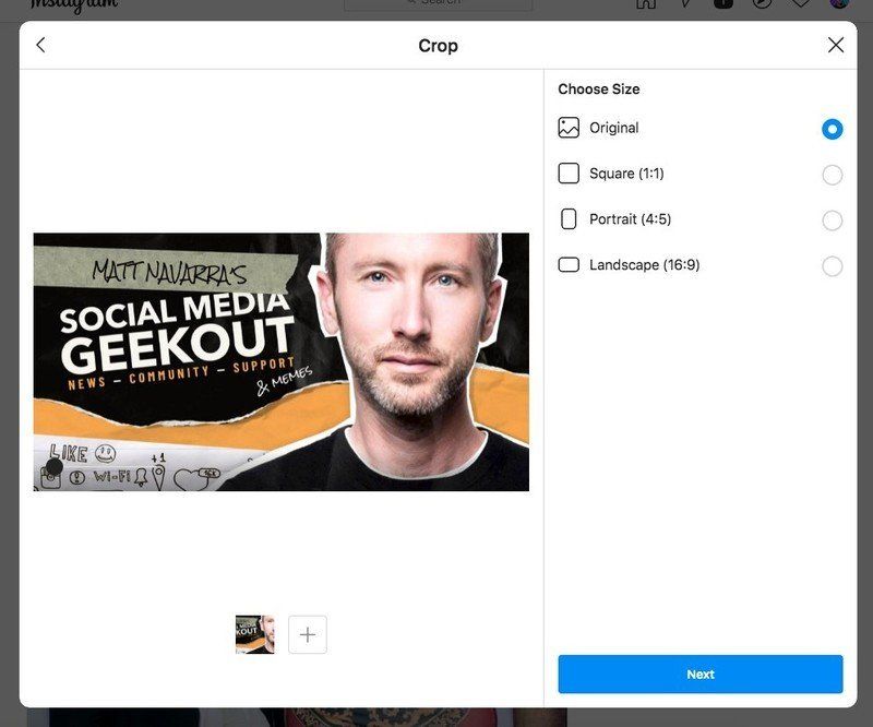 Instagram Create From Desktop