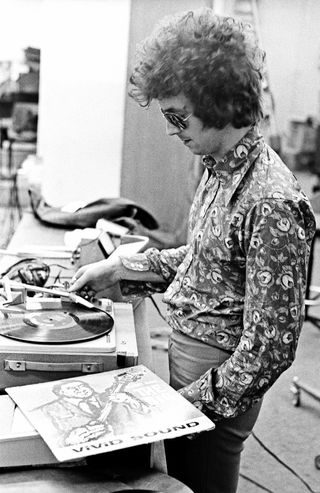Eric Clapton plays King's The Big while taking a break from recording Strange Brew at Atlantic Studios in April 1967 in New York City