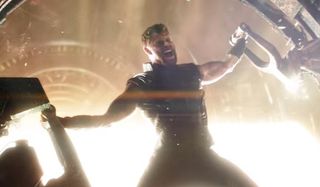 Thor screaming in Avengers: Infinity War