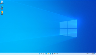 Windows 11 with Windows 10 wallpaper
