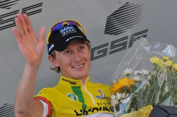 Gustav Larsson (Saxo Bank) defended his leader's jersey on the final day to win the Tour du Limousin.