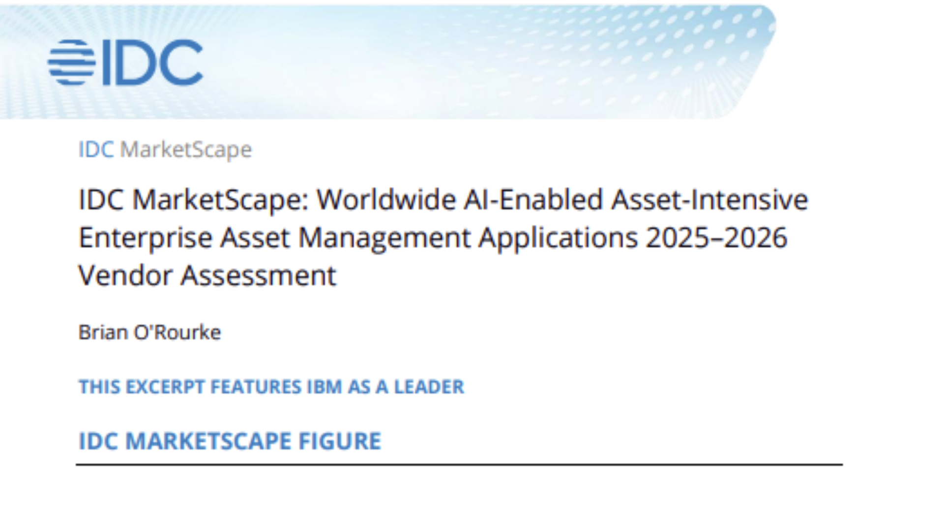 IDC MarketScape: Worldwide Enterprise Planning, Budgeting, and Forecasting Applications 2026 Vendor Assessment