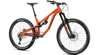 Saracen Ariel 60 enduro mountain bike in orange