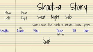 Shoot-a Story Menu