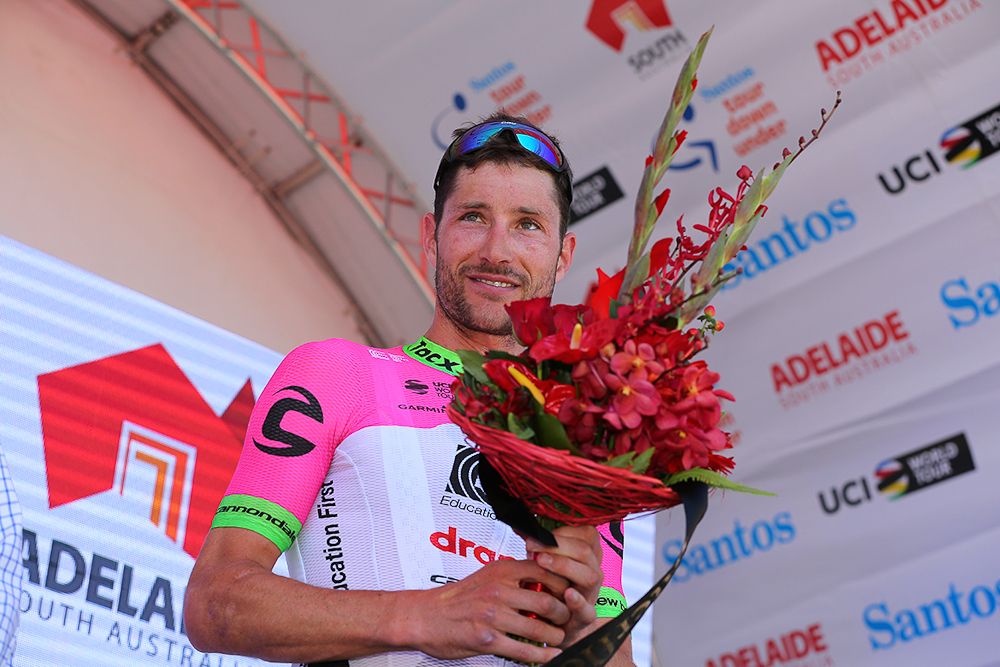 Will Clarke was the 'Most Active' rider on stage 1 at the Tour Down Under