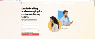 Zoho Voice homepage October 2022