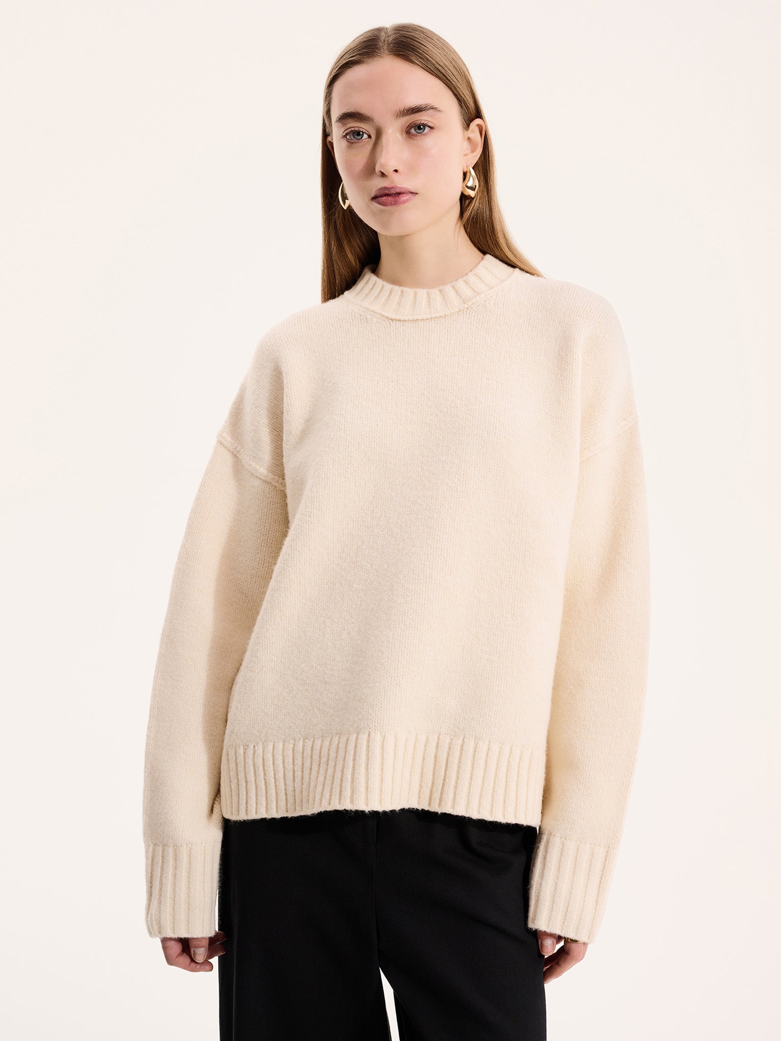 Clementine Jumper in Cream - Xs