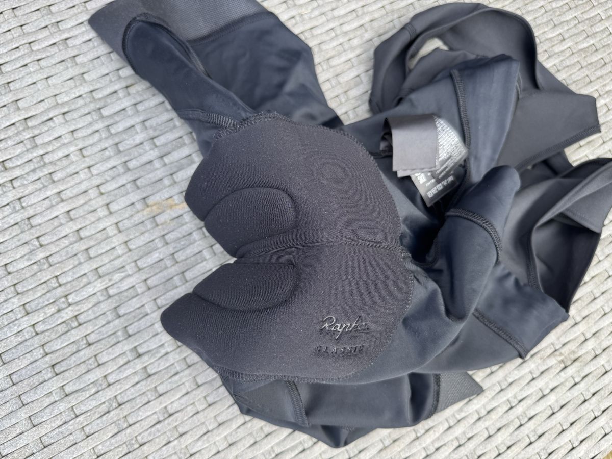 Rapha Core bib shorts chamois detail