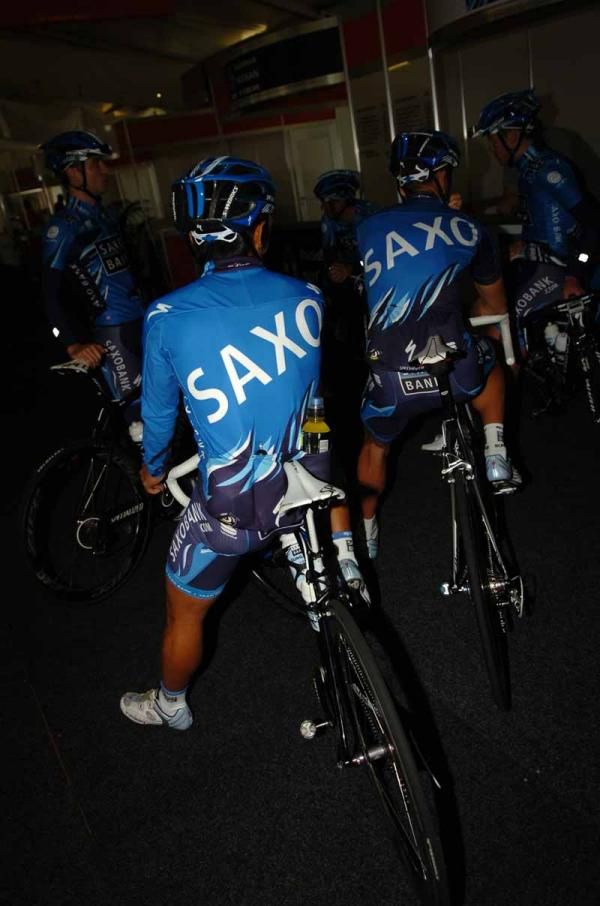 The new Saxo Bank team kit was on show
