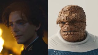 Paul in Dune 3 and Thing in Avengers: Doomsday side by side.