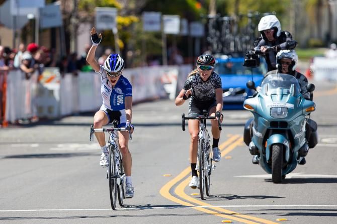 The break makes it and Mara Abbott (United Healthcare) with the win