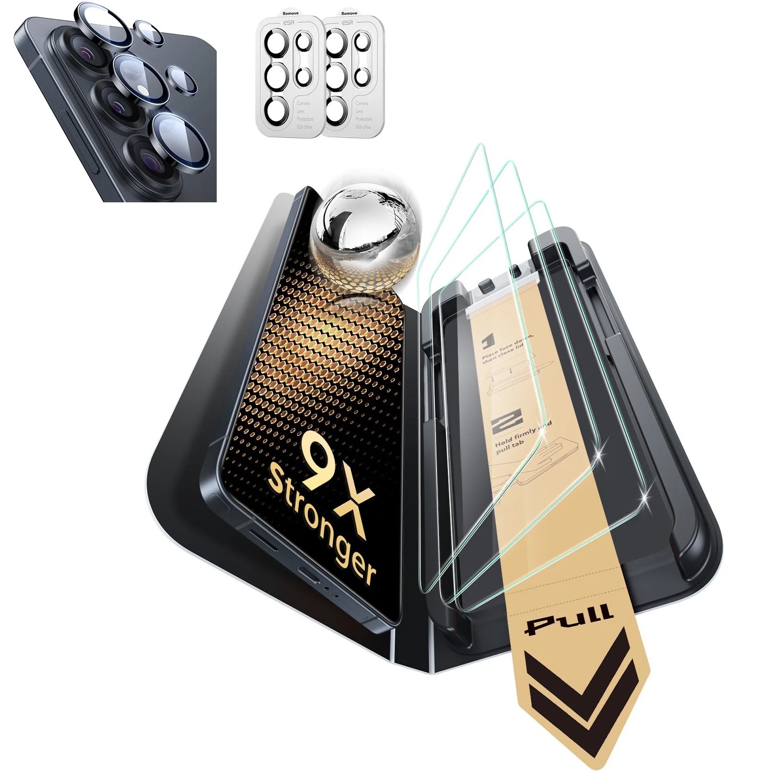 ESR Galaxy S26 Ultra Bundle UltraFit Armorite Pro Screen Protector and Camera Lens Protector