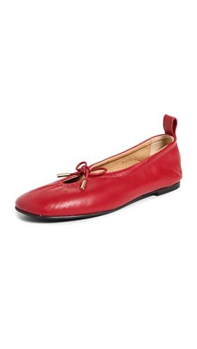 Alohas Women's Rosalind Ballet Flats, Red, 9 Medium Us