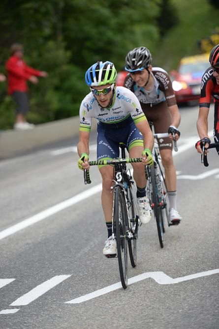 Adam Yates (Orica-GreenEdge) finished third on the podium in the stage 8 finale
