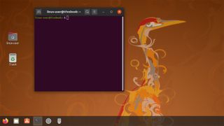 Ubuntu Desktop Interface With An Open Terminal Window