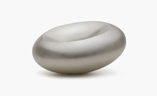 Circular silver object