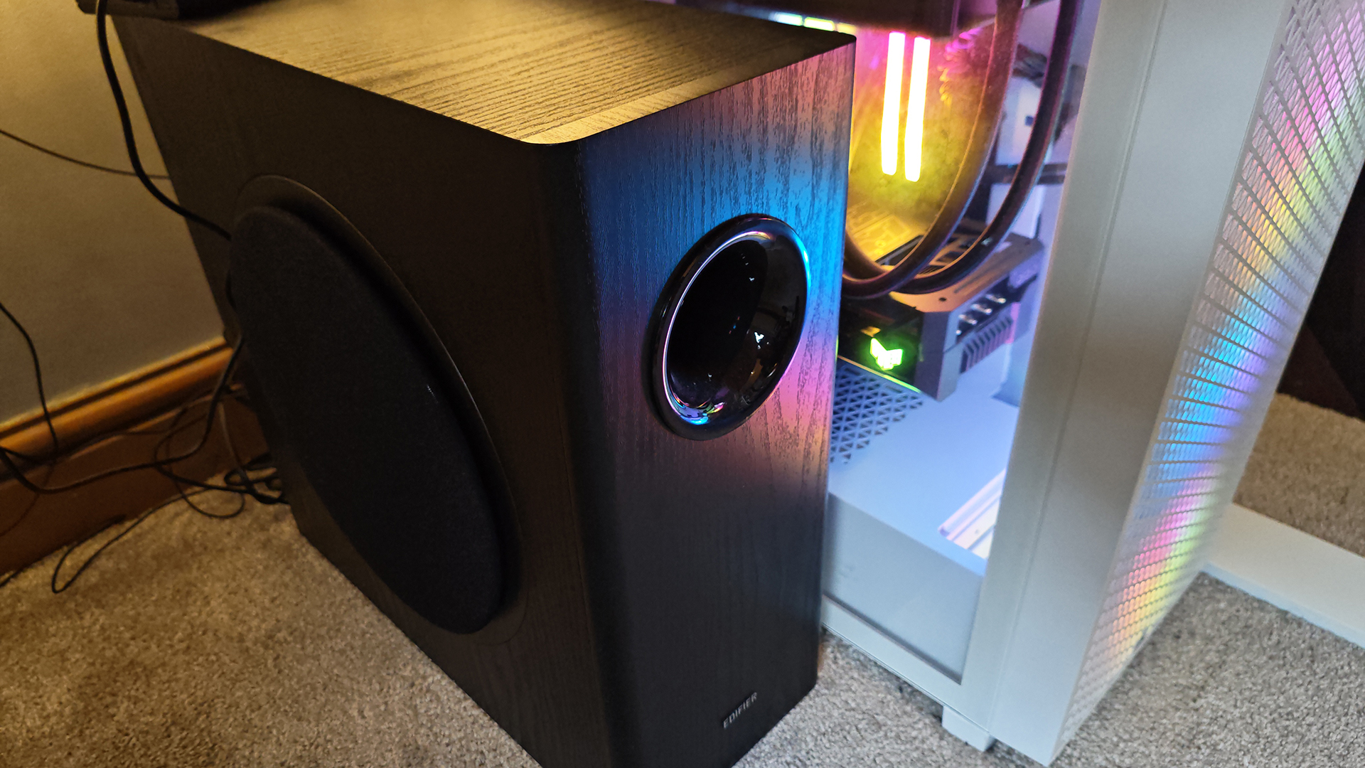 The component parts of my desktop hi-fi setup.