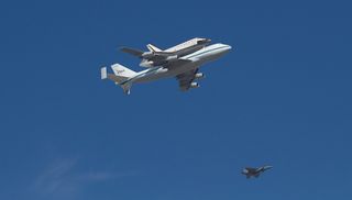 Endeavour over Redwood City, CA