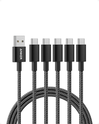 Anker USB-A to USB-C 6ft cables 5-pack