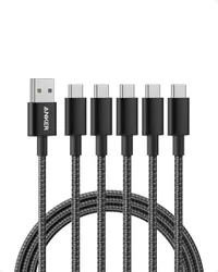 Anker USB-A to USB-C 6ft cables 5-pack