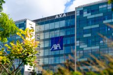 Headquarters of Axa, an international French group specializing in insurance and asset management
