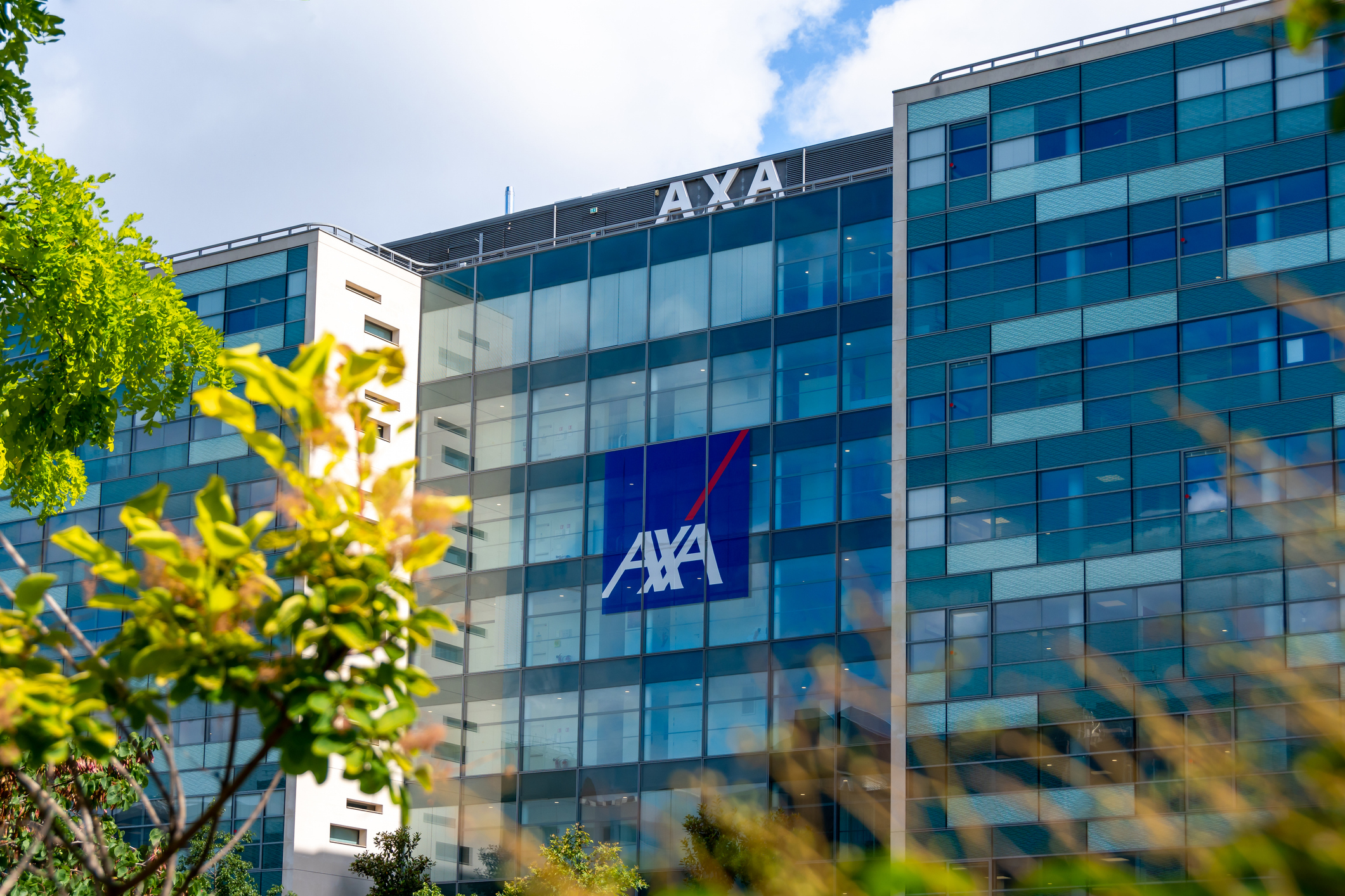 Headquarters of Axa, an international French group specializing in insurance and asset management