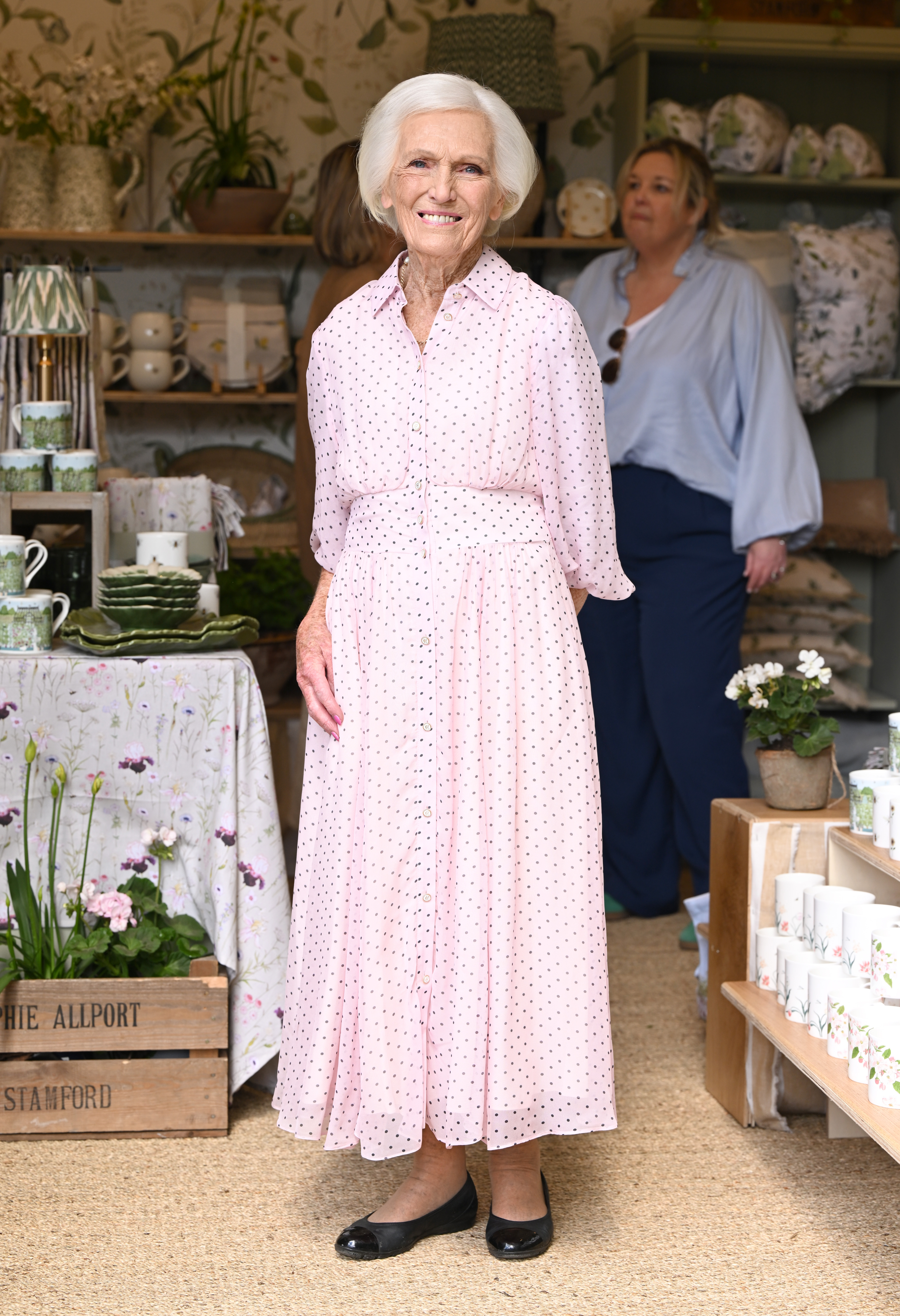 Dame Mary Berry attends the RHS Chelsea Flower Show 2026 at The Royal Hospital Chelsea