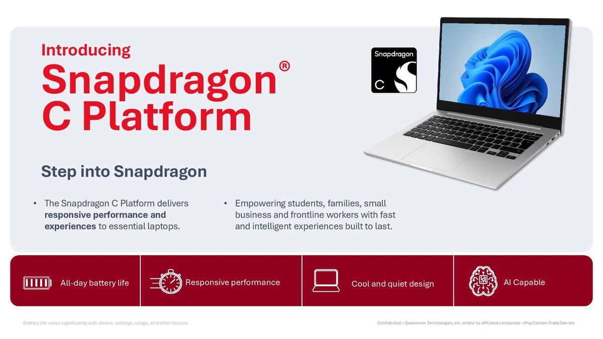 Qualcomm Snapdragon C overview deck