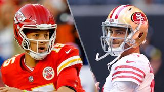 Patrick Mahomes and Jimmy Garoppolo will face off in the Chiefs vs 49ers live stream