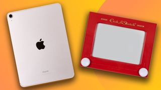 iPad and Etch-a-Sketch