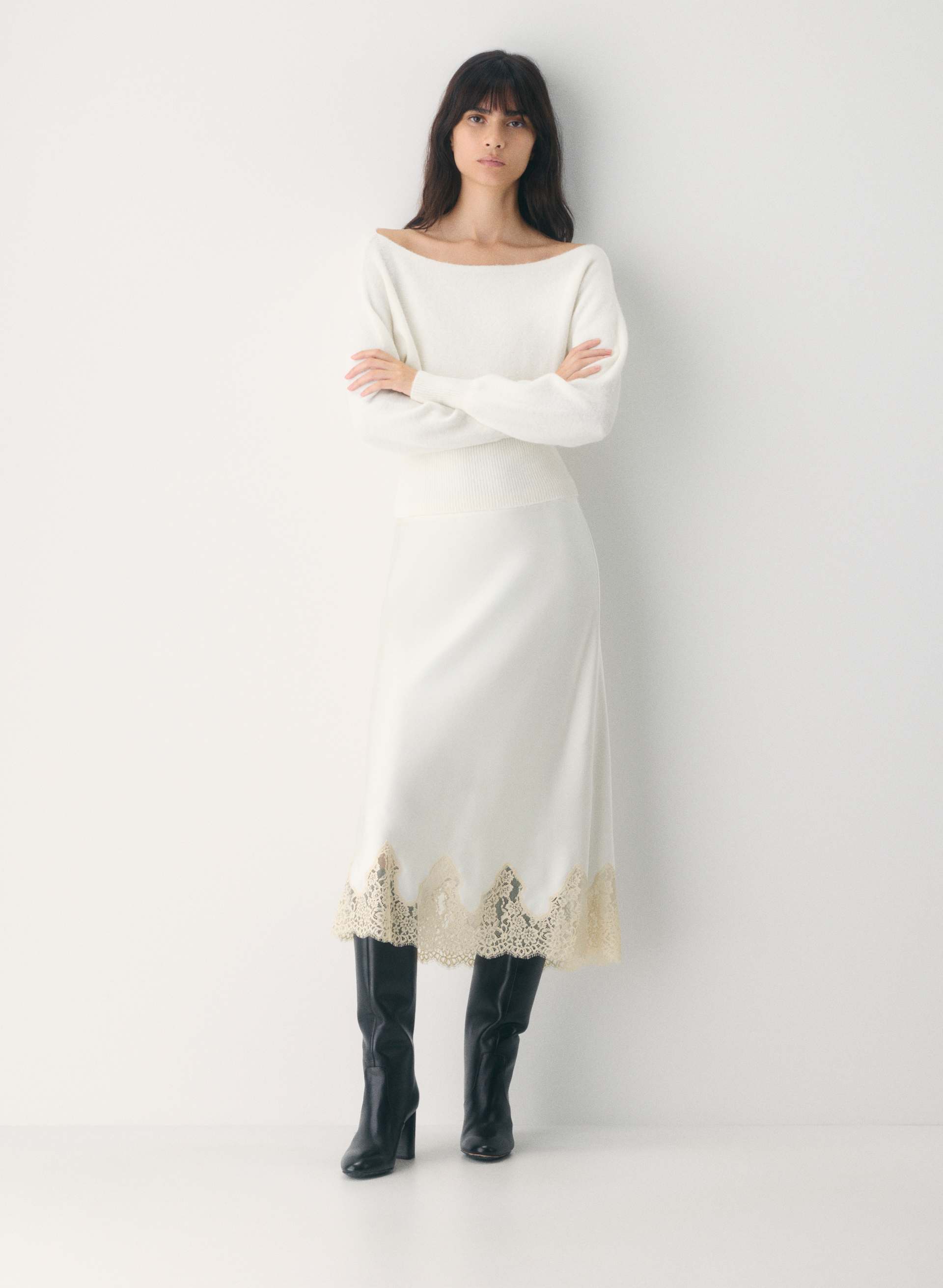 The Tilda Mini Slip Skirt: Lace Edition