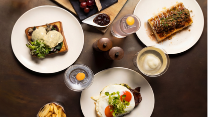 Brunch dishes at Booking Office 1869