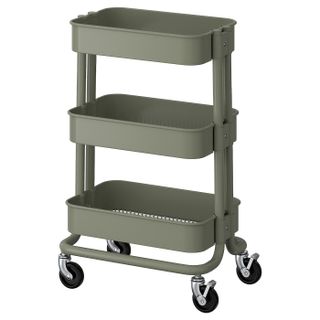 RÅskog Trolley - Grey-Green 28x38x61 Cm