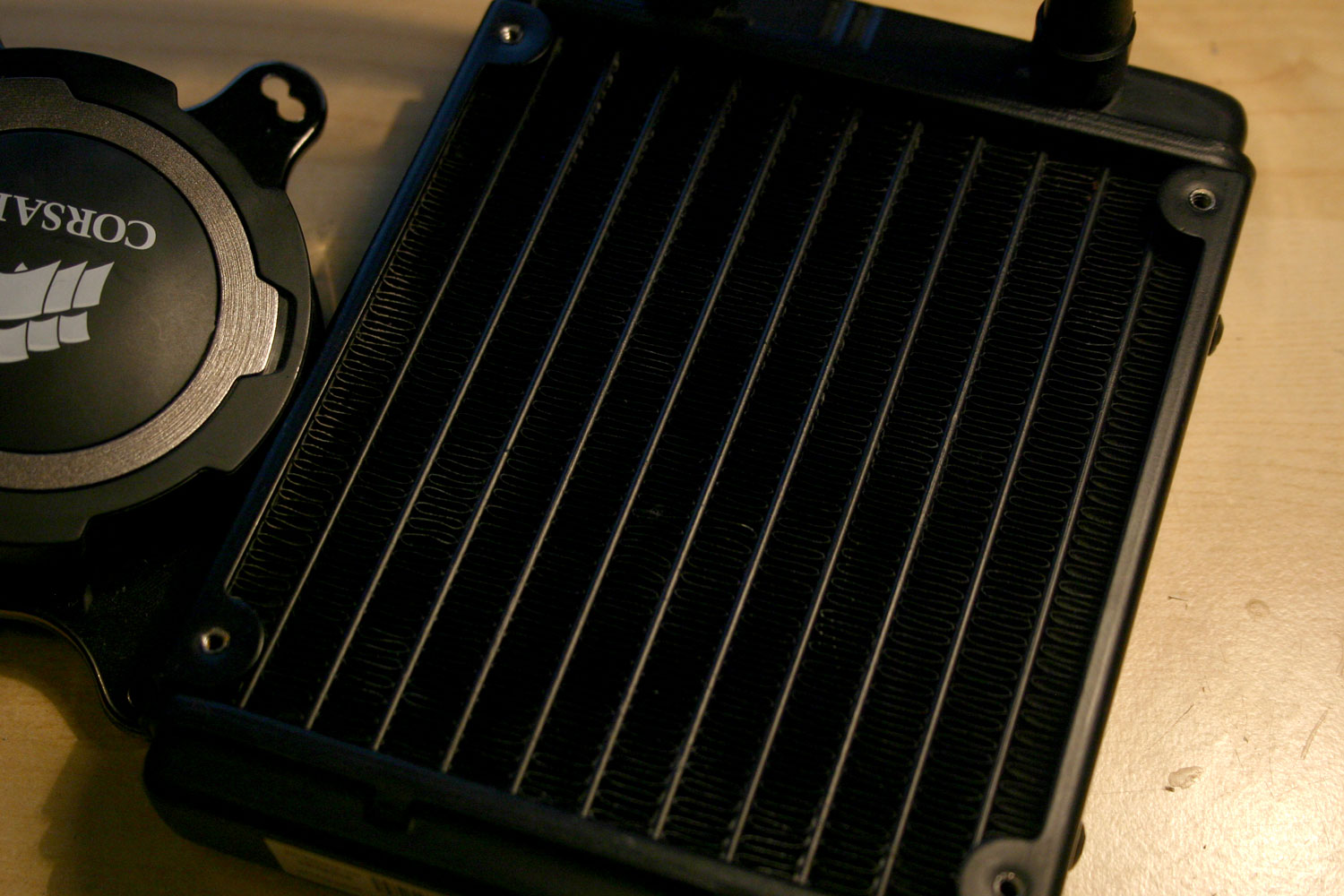 A quick few blasts will have your components, like this radiator, looking good as new.