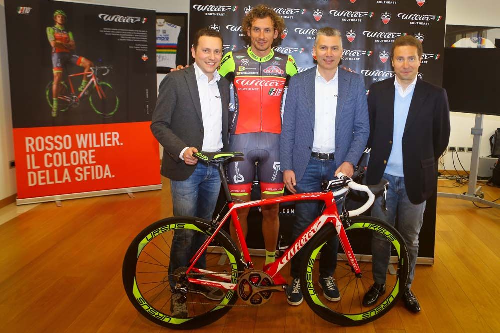The Gastaldello brothers with Filippo Pozzato