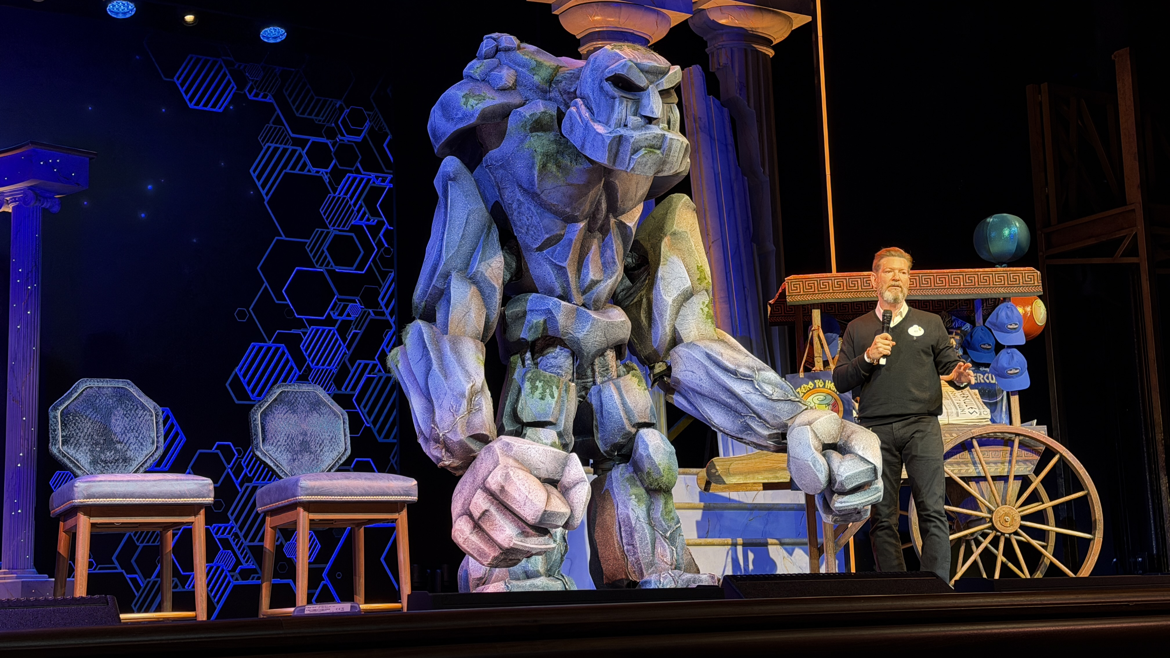 Rock Titan in Disney Hercules aboard the Disney Destiny