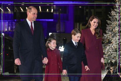 Prince William's Christmas tradition is surprisingly relatable - Prince William, Kate Middleton, Prince George and Princess Charlotte arriving for the Christmas carol concert