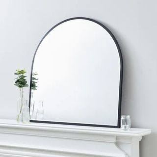 Black framed arch mirror
