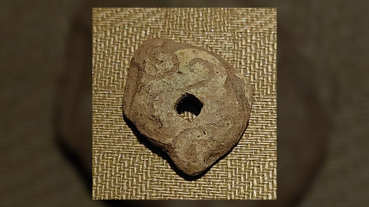 Pieces of pottery and fragments of decorative metal like this one were also found, while the remains of the longhouses dating back to the Iron Age indicate there has been a settlement at Ysby for perhaps 1,500 years.